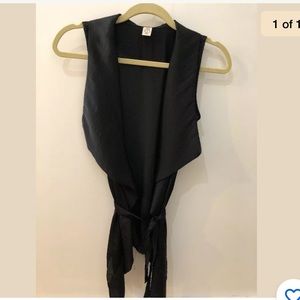 POIS Satin Tie Vest Sz 44